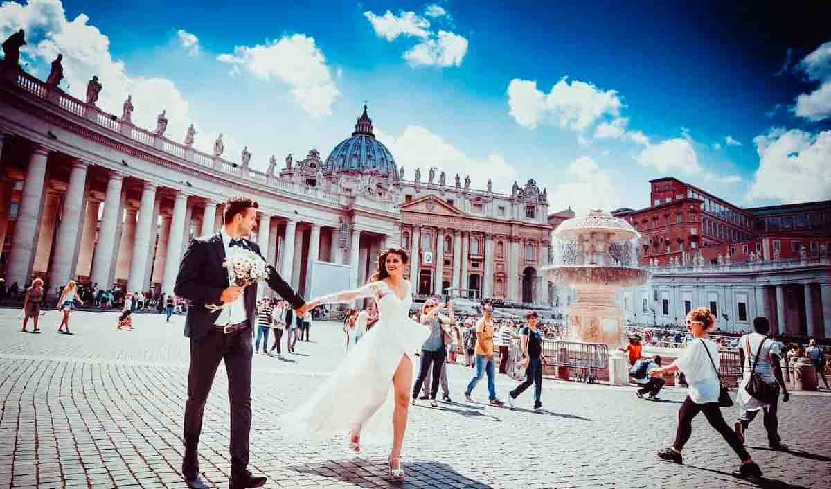 Itália faz programa de incentivo a casais que queiram se casar em região de Roma. Foto: Dimitri Kuliuk/ Pexels