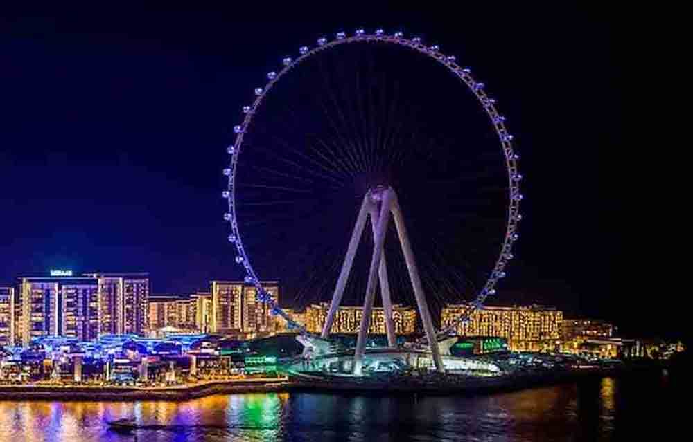 Roda-gigante em Dubai. Foto: Divulgação/ Ain Dubai Ferris Wheel