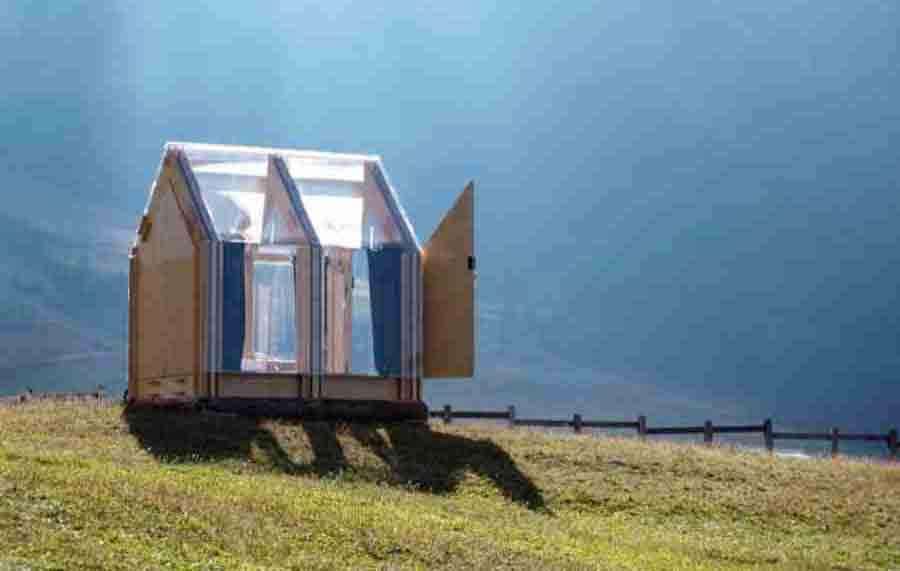 Itália: cabine transparente permite que você durma sob as estrelas